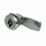 Quarter-turn lock stainless steel, angled IP67