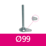 Base Diameter with 1 Hole 99mm