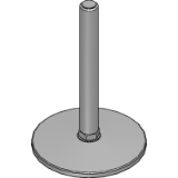 Medium load - Solid steel base Ø150